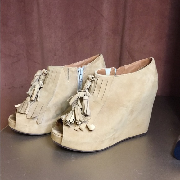 Jeffrey Campbell suede wedges size 9.5 - Picture 2 of 8